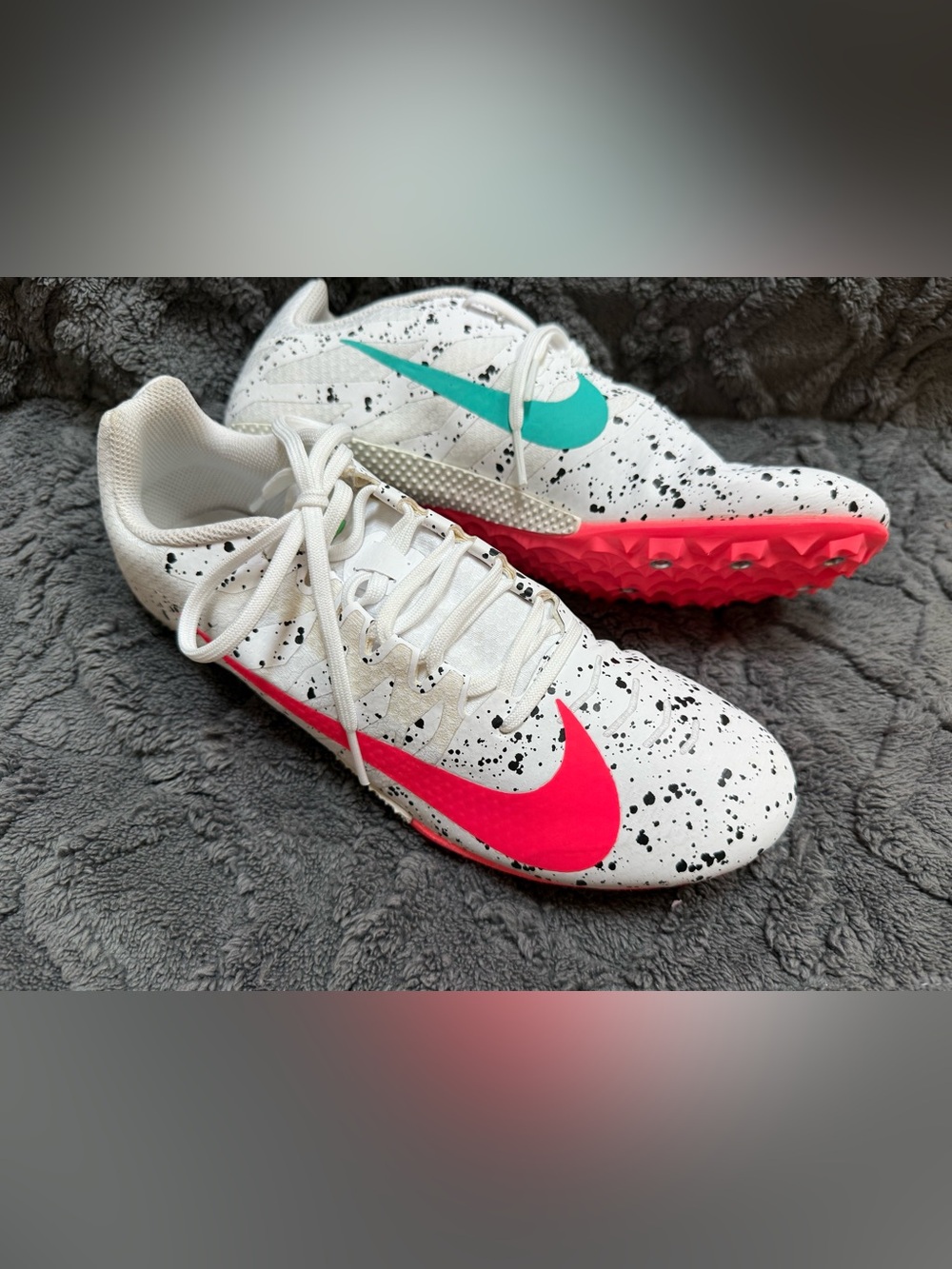 Nike Zoom Rival S 9 "Paint Splatter" Track Spikes | Women’s 10 (New-need spikes)